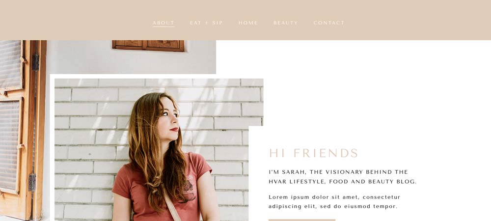 Squarespace Hvar template by Coast